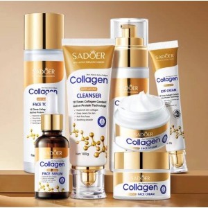 Подарунковий набір антивікової косметики для обличчя Sadoer Collagen 6 в 1 з колагеном. Photo 2