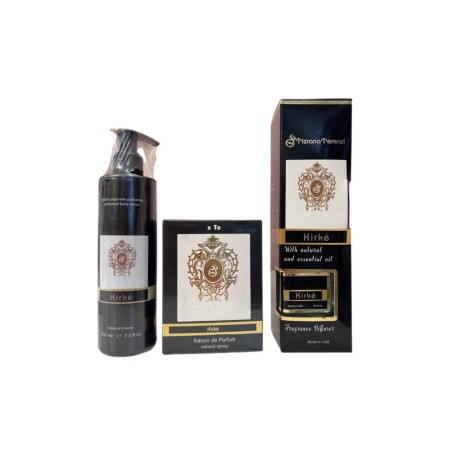 Набор парфюмированный лосьон для тела  Kirke 200мл, парфум Kirke  100мл и аромадиффузор  Kirke 85мл