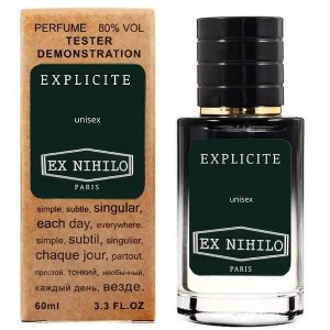 Ex Nihilo Explicite TESTER, унисекс, 60 мл 