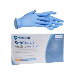 Рукавички нітрилові Medicom SafeTouch Vitals XS 100 шт\уп