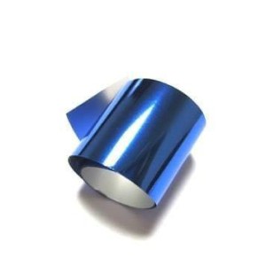 Фольга для дизайну нігтів синя 1 м