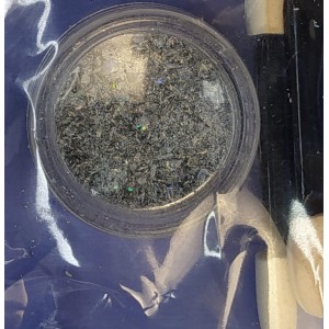 Втирка для нігтів Lilly Beaute «Пластівці Юкі», срібло голографічне. Photo 2