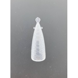 Верхні форми пластикові 120 шт, мигдаль, принт змії. Photo 2