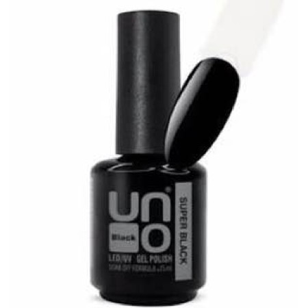 UNO Super Black Супер чорний гель лак, 15 мл