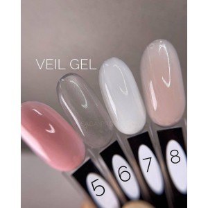 Гель для нарощування Saga Professional Builder Gel Veil 05 Nude, 15 мл. Photo 2