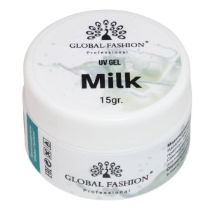 Гель Global Fashion UV Gel Milk, молочний, 15 г
