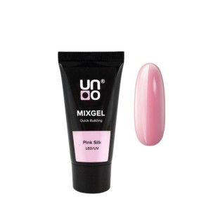 Полиакриловый гель Uno Mixgel Quick Building Pink Silk, 30 г