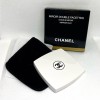Дзеркало кишенькове подвійне Chanel біле