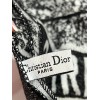 Женский палантин Dior Toile de Jouy, шарф 63×180 см в подарочном комплект черный-белый