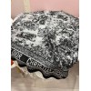 Женский палантин Dior Toile de Jouy, шарф 63×180 см в подарочном комплект черный-белый