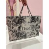 Женский палантин Dior Toile de Jouy, шарф 63×180 см в подарочном комплект черный-белый