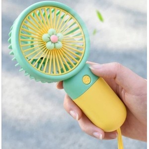 Портативний міні вентилятор із USB підставкою Handheld Fan. Photo 2