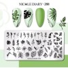 Пластина для стемпинга ногтей Nicole Diary -288